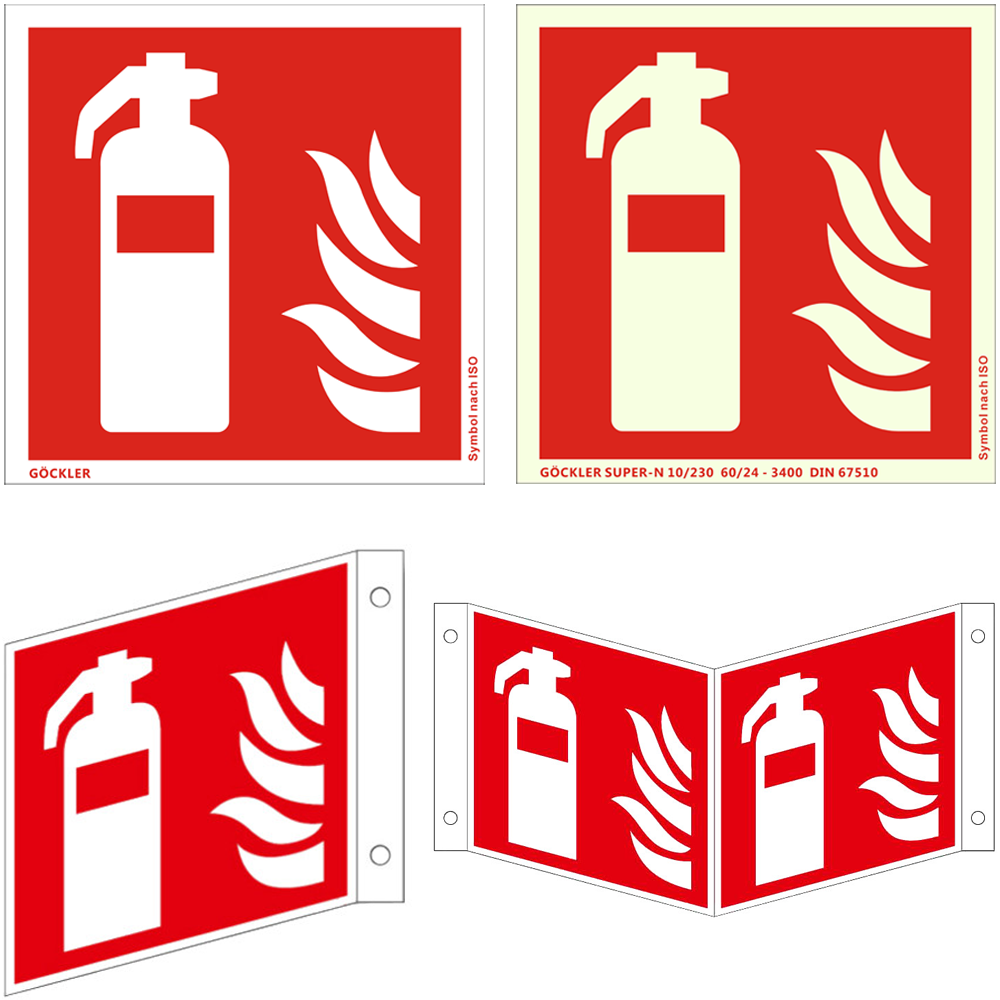 Hier klicken zur Auswahl von Göckler Feuerlöscher-Symbol-Schild